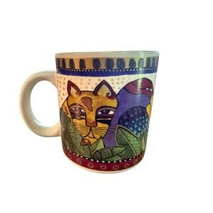 Laurel Burch Coffee Mug Wine Things Unlimited Sonoma Wild 2004 Rainbow Safari